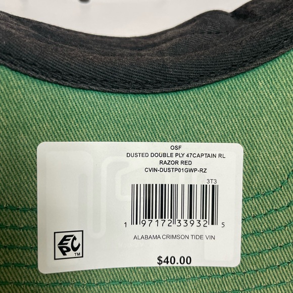 Alabama Crimson Tide Snapback Hat Cap 47 Brand Captain Distressed Vintage Style - Picture 7 of 9